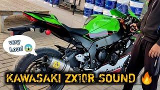 Kawasaki zx10r loudest exhaust  Arrow Exhaust  very loud 