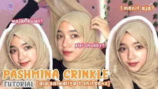 tutorial hijab pashmina crinkle   ikutin pashmina salwaliyashireenz