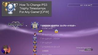 How To Change Trophy Timestamps For Any PS3 Game - Including DelistedOffline Games CFWHEN