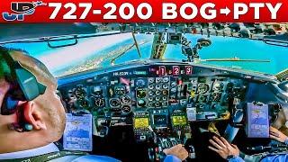 AeroSucre Boeing 727-200 Cockpit Bogota to Panama City