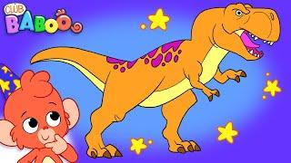Learn Dinosaurs for Kids  Dinosaur Cartoon videos  Parasaurolophus T-Rex  Club Baboo dinasours
