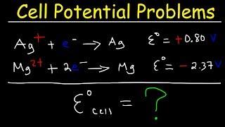 Cell Potential Problems - Electrochemistry