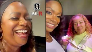 A Big Mouth Kandi Cuts Up On Tiny During Rehearsal Before Their Summer Concert Tour 