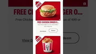 HOW TO REDEEM KFC FRIDAY FREE OFFER ON KFC APP