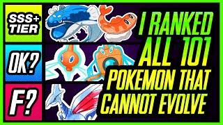 I Ranked ALL 101 Pokemon That DONT EVOLVE