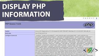 How to display PHP information using phpinfo function