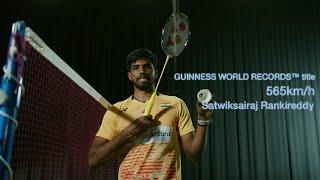 Badminton Smash GUINNESS WORLD RECORD  Satwiksairaj Rankireddy