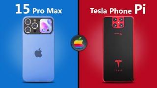 iPhone 15 Pro Max vs Tesla Phone Pi  APPLE VERSUS