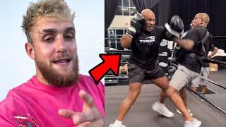 Jake Paul Reacts To SCARY Mike Tyson Training Footage