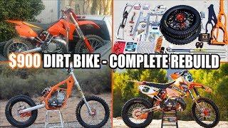 $900 dirt bike KTM 250SX complete rebuild - time lapse