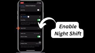 iPhone Tip To Protect Your Eyes  Enable Night Shift Mode on iPhone.. #tipsandtricks #ios17 #iphone