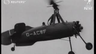 UNITED KINGDOM First public demonstration of the Cierva autogiro 1936