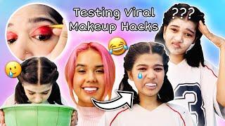 Testing Viral Makeup Hacks *mere pas koi alfaaz nhi hai*