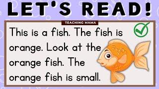 LETS READ  ENGLISH READING  SIMPLE SENTENCES FOR KIDS GRADE 1 & KINDER  TEACHING MAMA