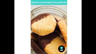 BISCOITO amanteigado na AIRFRYER muito fácil e de chocolate 