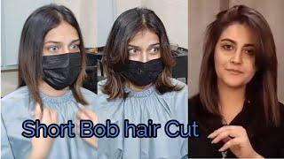 Bob Cut with bangs  Shoulder Cut  Short Bob Hair Cut  New Hair Cut for Girls  Real beauty secret