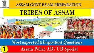 Assam Police ABUB Questions  Tribes of Assam Important MCQ  Assam GK for Assam Police ABUB 2021