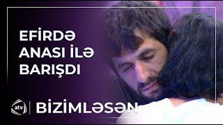 Efirdə gərgin anlar yaşandı Taleh anasının ayaqlarına düşdü  Bizimləsən