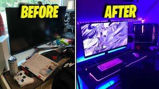 Transforming my MESSY gaming setup INTO my DREAM gaming setup