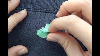 Best way to remove gum from clothing 2mins. UNCUT tutorial. no trick