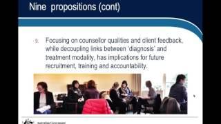 Webinar Counselling and psychotherapy Evidence and future directions