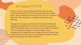 UU ITE DAN DAMPAKNYA PADA KEBEBASAN PERS