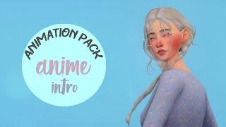 Anime intro animation pack  Sims 4