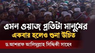 এমন ওয়াজ প্রতিটা মানুষের একবার হলেও শুনা উচিৎ । ড. আশরাফ আলিমুল্লাহ সিদ্দিকী সাহেব ।