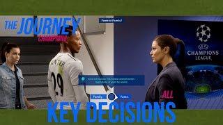 All key decisions in FIFA 19 The Journey Champions