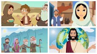 Bible Songs Collection for Children 2022 Animated with Lyrics - Joseph Esther Moses Jesus