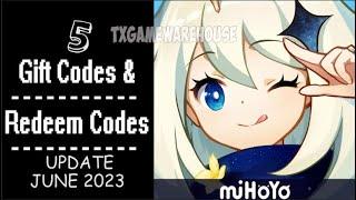 Genshin Impact Update Redeem Codes  Gift Codes - update June 2023