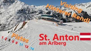4K Skiing St. Anton am Arlberg Hinterer Rendl Pistes 1 2 5 6 8 11 12 and 14 GoPro HERO11