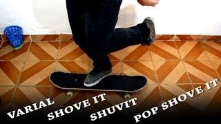 Como Mandar Varial Shove It Shuvit Pop Shovet  Tutorial de Skate