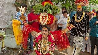 Rakesh Bonam Golconda Bonalu 2024  Rakesh Bonam Anna Dance At Golconda Srikanth Chary  Bonalu 2024