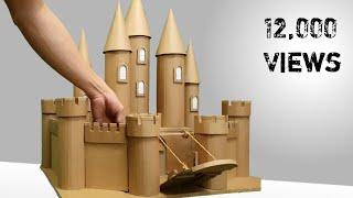 How to make a medieval cardboard Castle  Easy to make  School Project