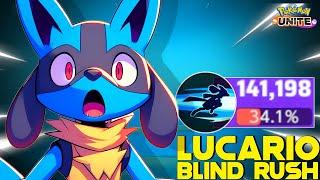 LUCARIO LOOKS INSANELY OP AGAINST FALINKS IN SOLO QUEUE   POKEMON UNITE