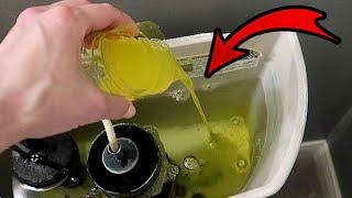 Toilet Tank Trick Plumbers DONT WANT YOU TO KNOW  its better than vinegar & fabuloso
