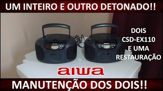 Dois Boombox CSD-EX110 Bora pra manutenção