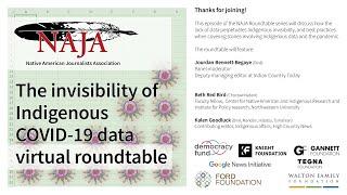 NAJA Roundtable The Invisibility of Indigenous COVID-19 Data
