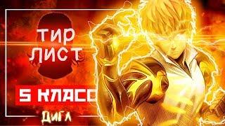 POWER OF S CLASS - Tier-List S Class In ANIME One Punch Man  Genos King And Blast