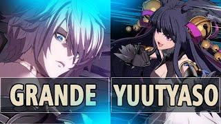 GBVSRGrande Lucilius Vs Yuutyaso Yuel High Level Gameplay.