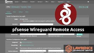 Tutorial pfsense Wireguard For Remote Access