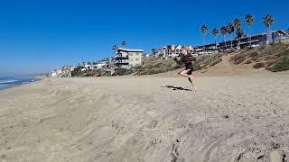 11yo Sammy doing flips at Carlsbad Beach. December 19 20221