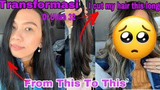 POTONG RAMBUT PLUS COLOR   TRANSFORMATION NEW HAIR