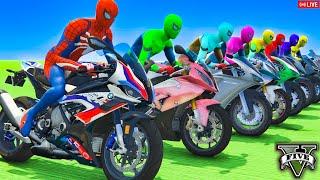 GTA 5  Crazy Ragdoll - Spiderman On Rainbow Bridge With Minions Funny Fails Compilations 1