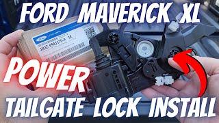 DIY Ford Maverick XL - OEM Power Tailgate Lock Install