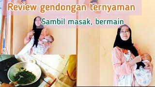 review gendongan ring sling sambil masak  gendongan ternyaman  @bundamuksa