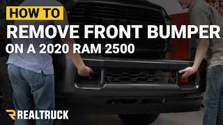 How to Remove Your Factory Front Bumper on a 2020 Ram 2500