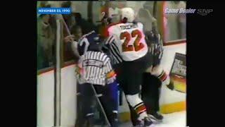 Luke Richardson vs Rick Tocchet FIGHT Flashback Nov 23 1990 Blackhawks @ Canucks Jan 24 2023