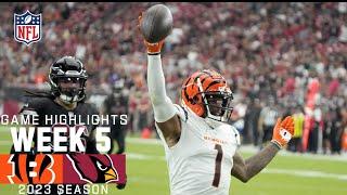 Cincinnati Bengals vs. Arizona Cardinals  2023 Week 5 Game Highlights